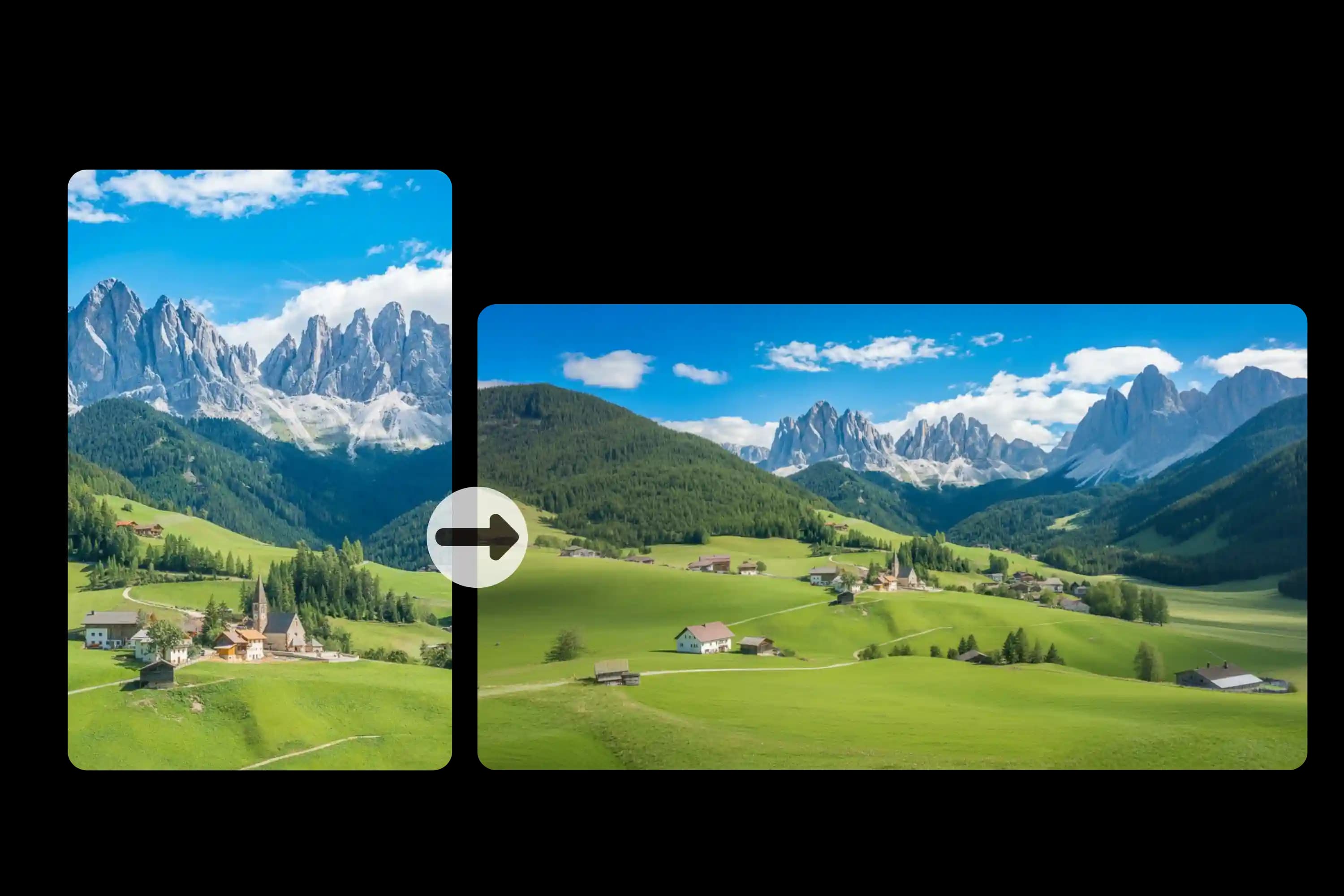AI Extend Image in Any Direction