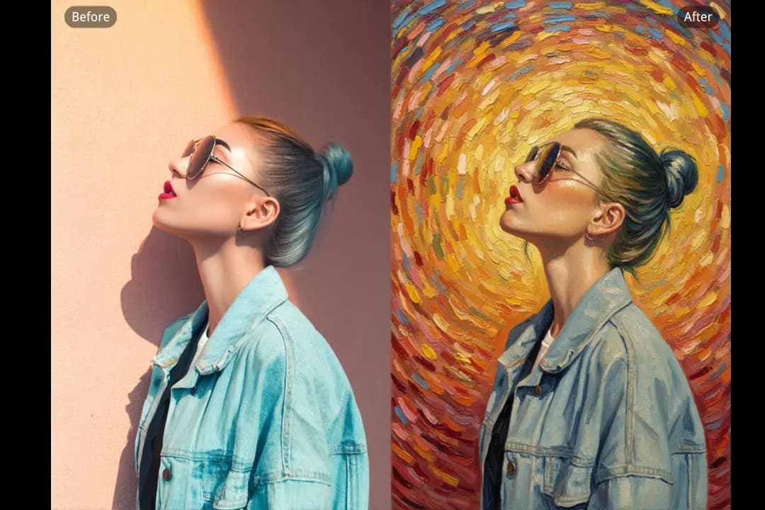 Van Gogh Effect that Recreates Brush and Emotion