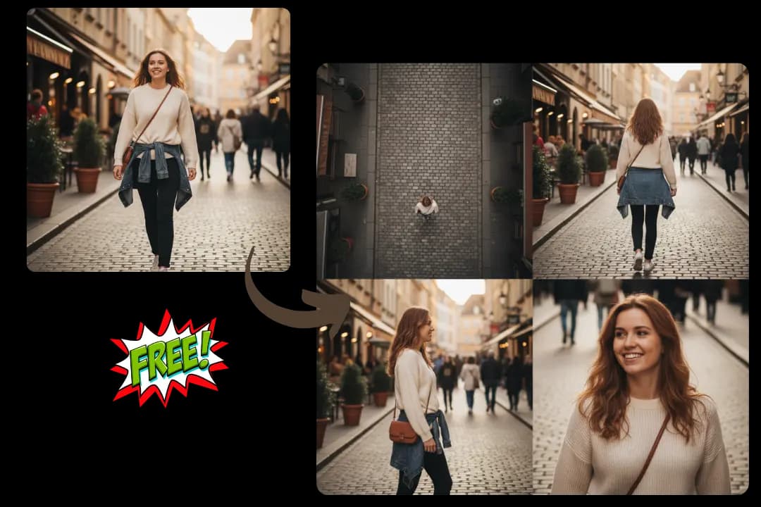 Free & One-Click Change Camera Angle on Anygen.ai