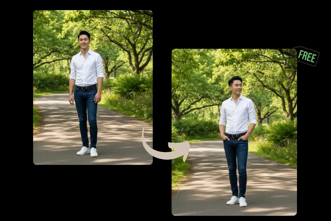 Free AI Pose Changer – One Click to Change Pose