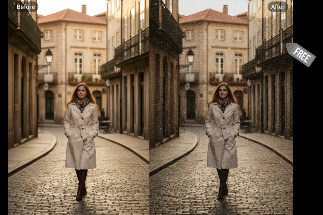 One-Click Free Film Grain Filter Tool for Effortless Texture Editing