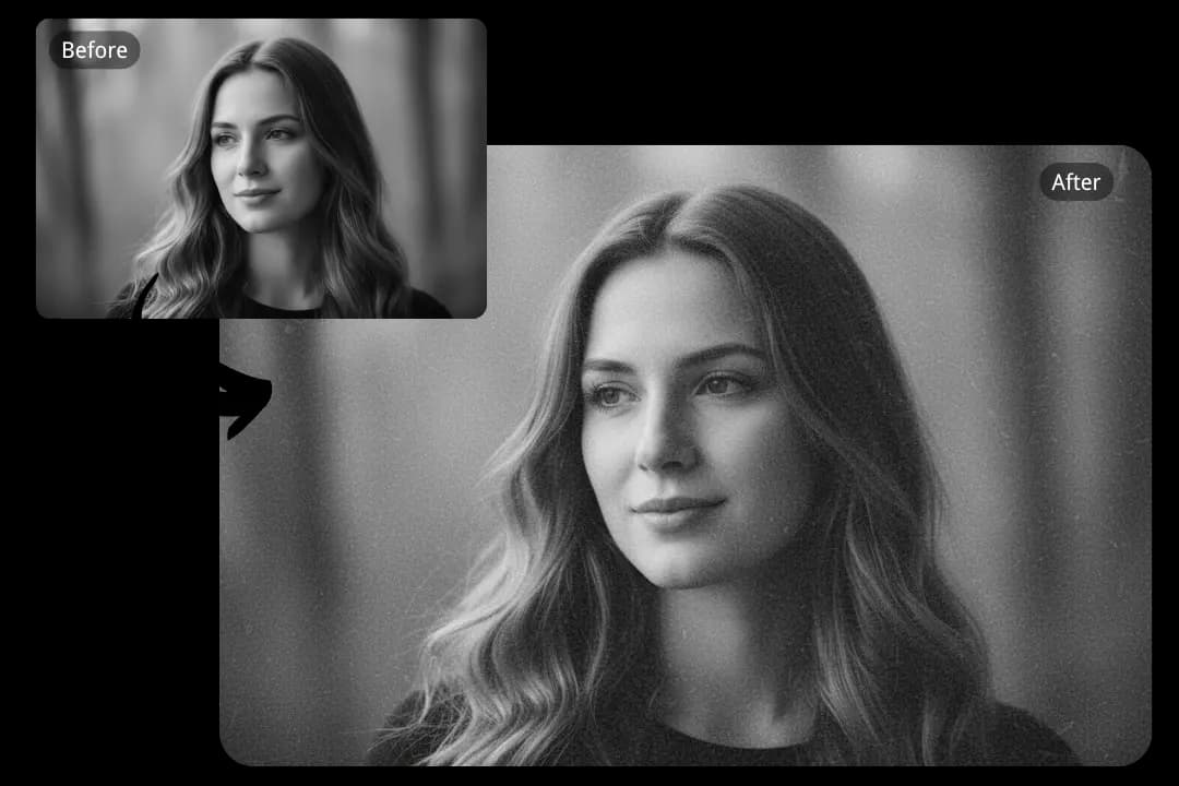 Create Timeless Monochrome Looks with Grain Filter and Black & White Filter