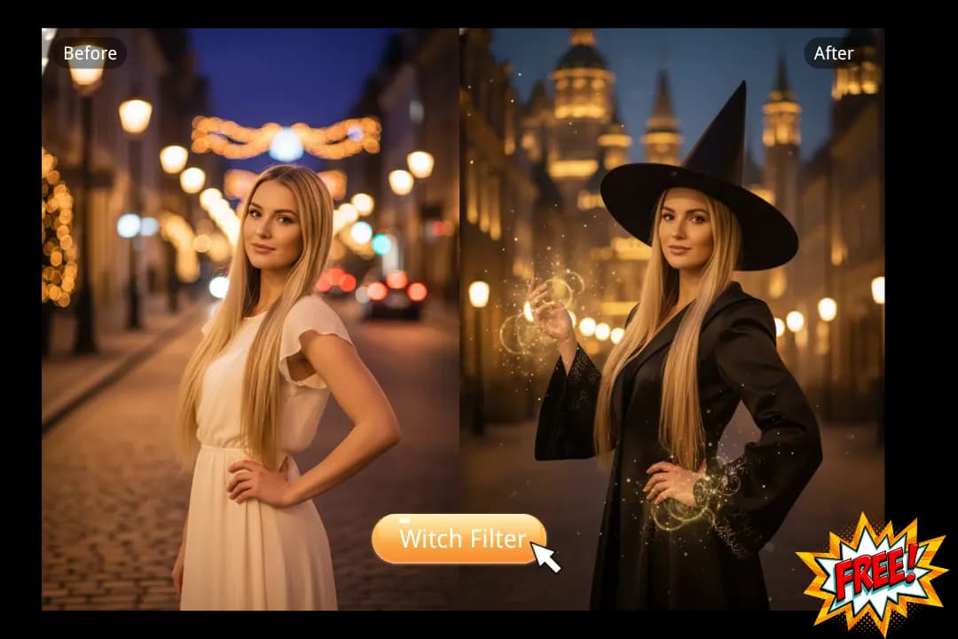 One-Click Witch Filter Experience — Fast & Free Online