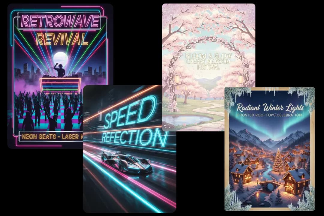 Customize Style and Theme with AI Poster Maker