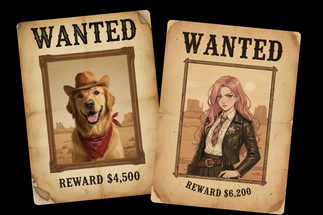 Make Pet & Character Wanted Posters Go Viral