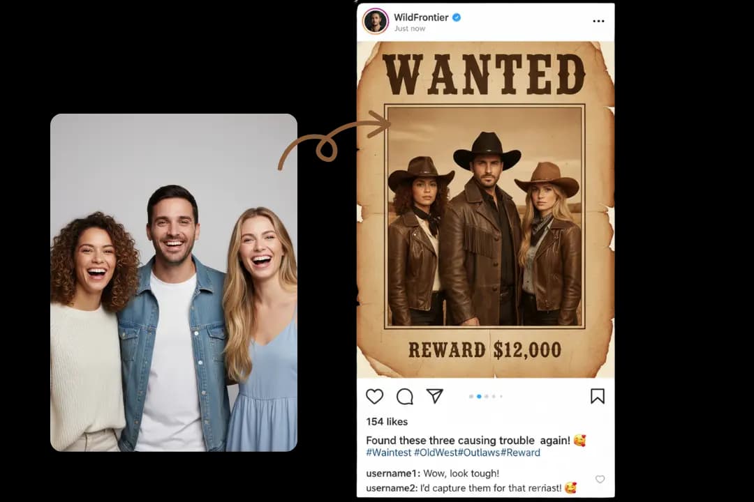 Download & Share Your Wanted Poster on TikTok Or Ins