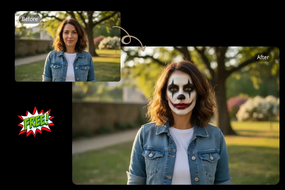 Free AI Clown Filter for Creative and Playful Looks