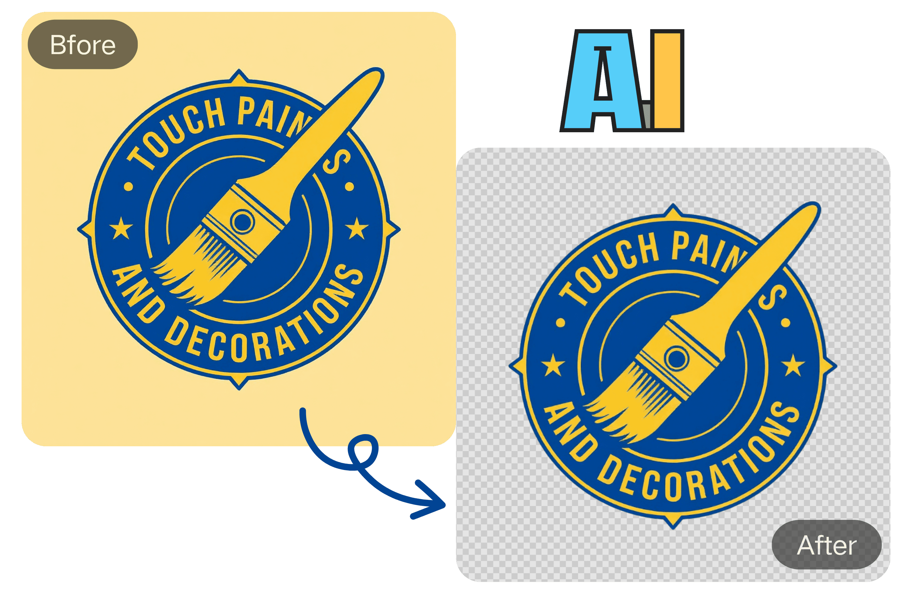 One-Click Remove White Background from Logo