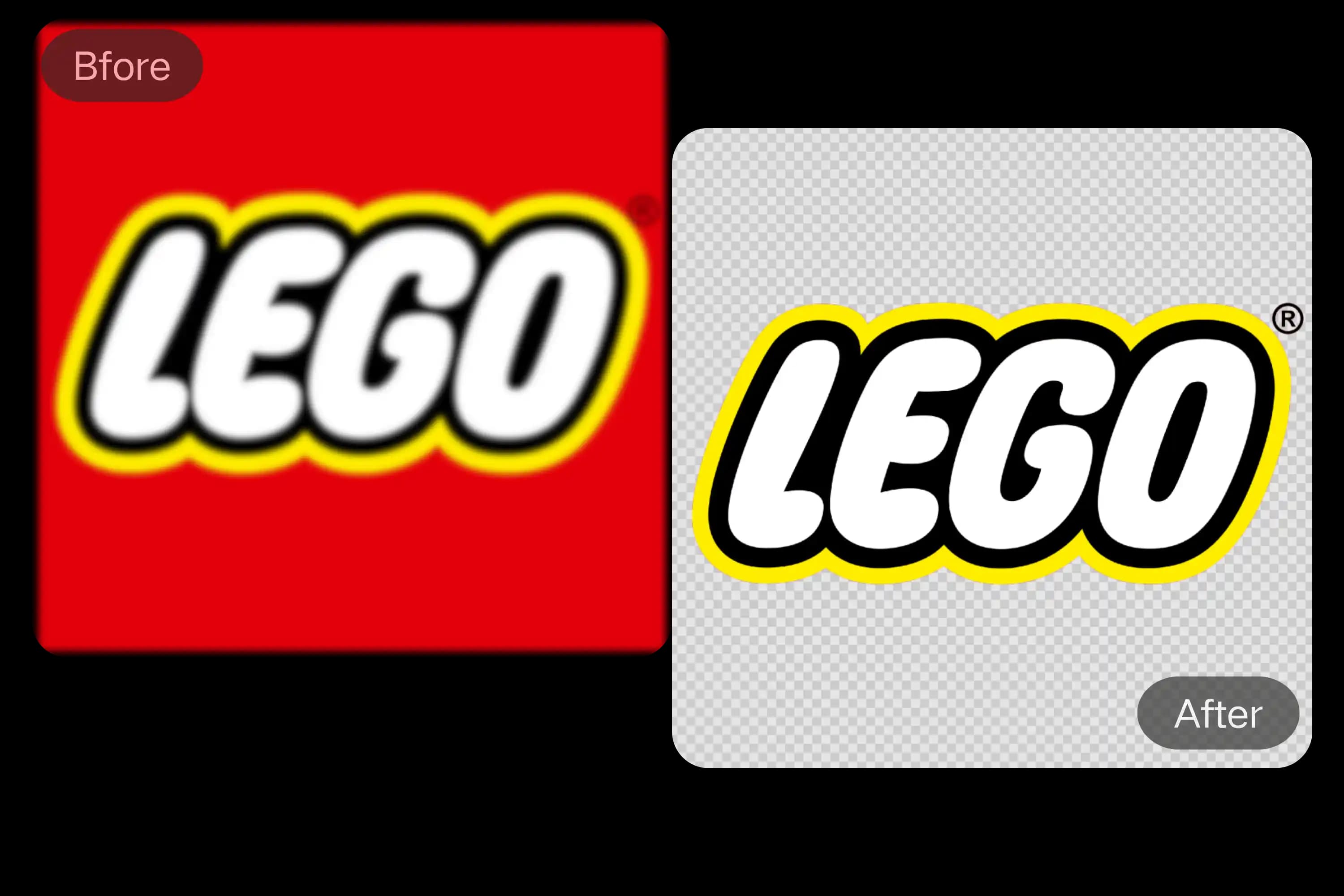 AI-Enhanced Logo PNG Background Removal