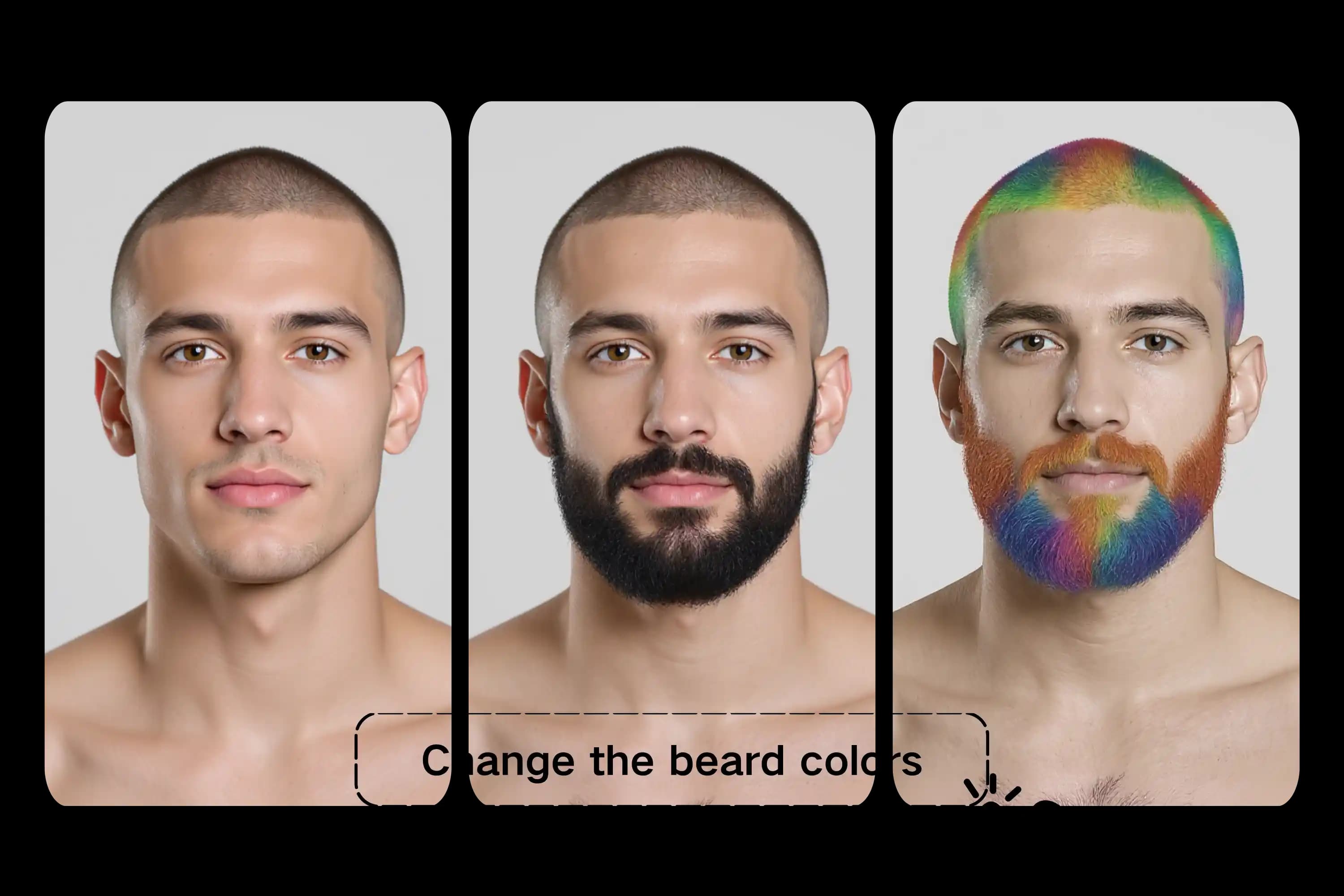 Edit Beard Style & Color Free Online