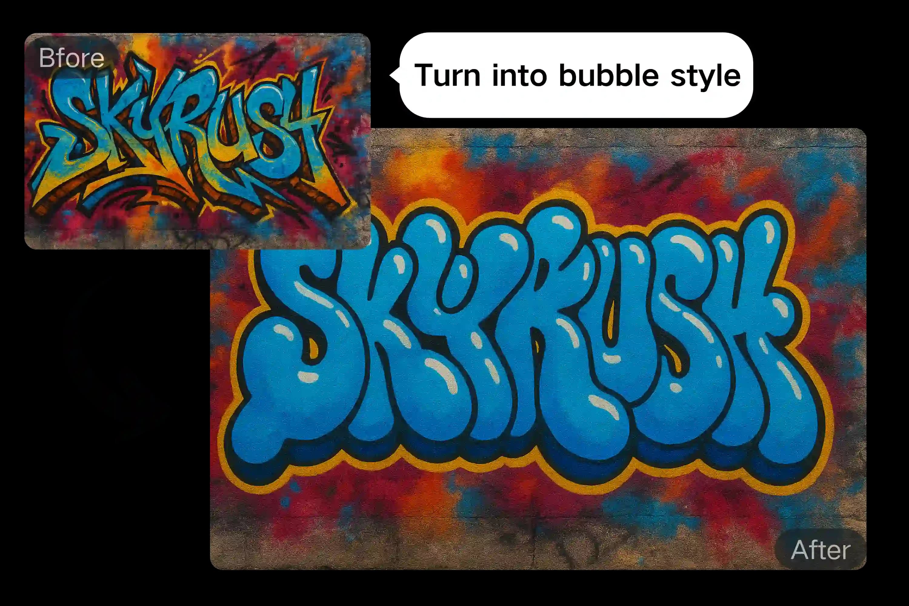 Custom Graffiti Creator with AI Prompts