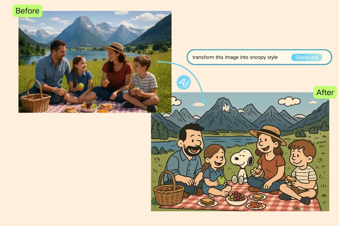 Fast AI-Powered Snoopy Image Generation 