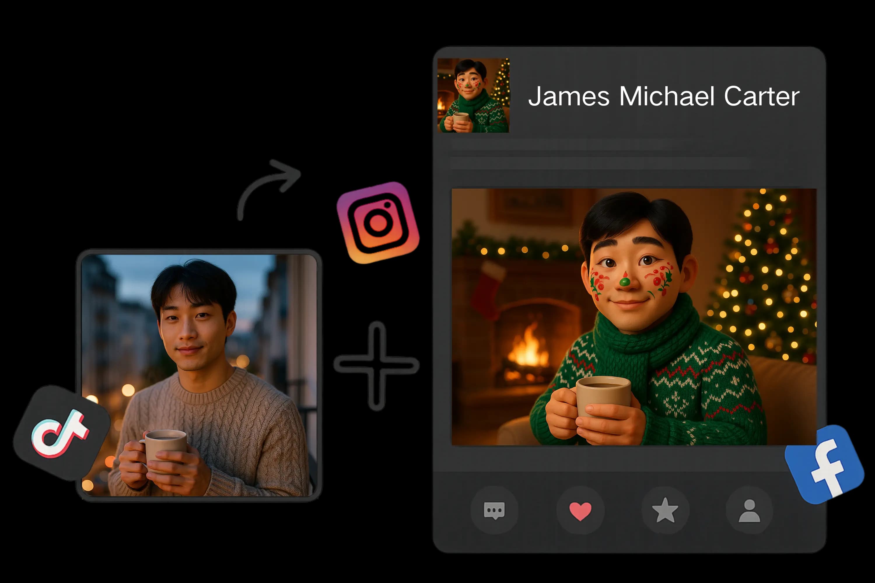 Personalized Christmas Profile Pictures