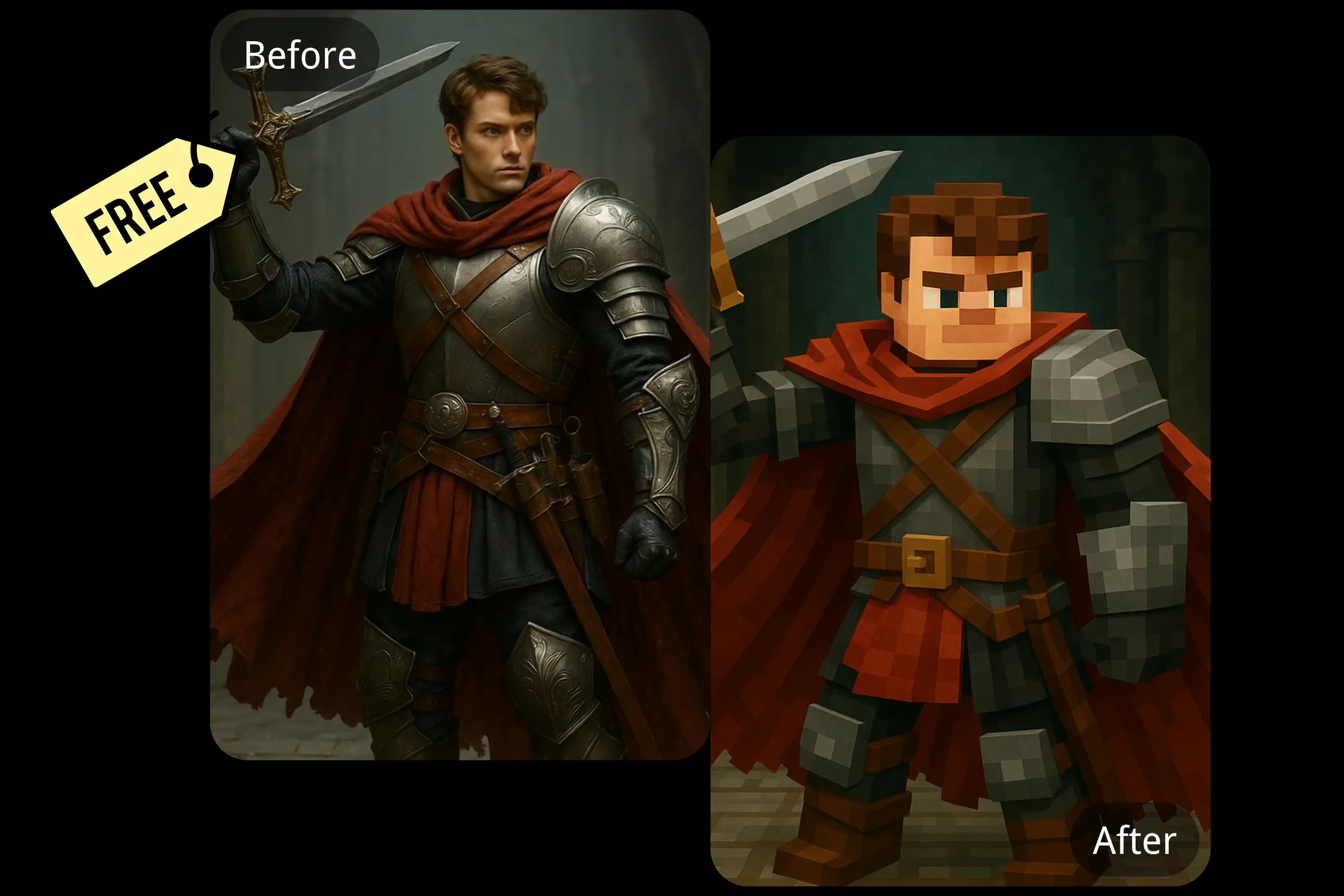 🔓 Free Minecraft Pixel Art Generator