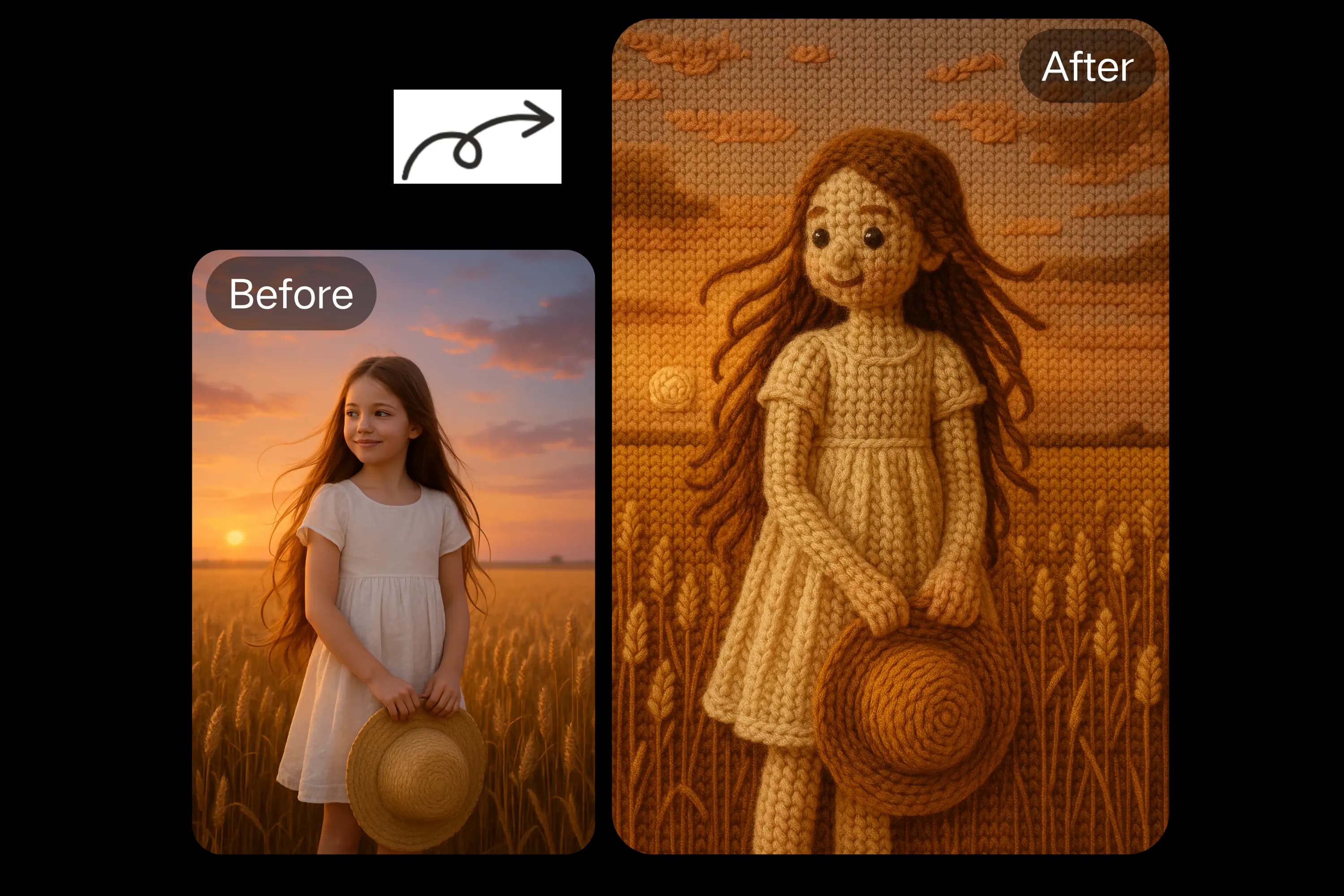 Realistic Crochet Effects with AI
