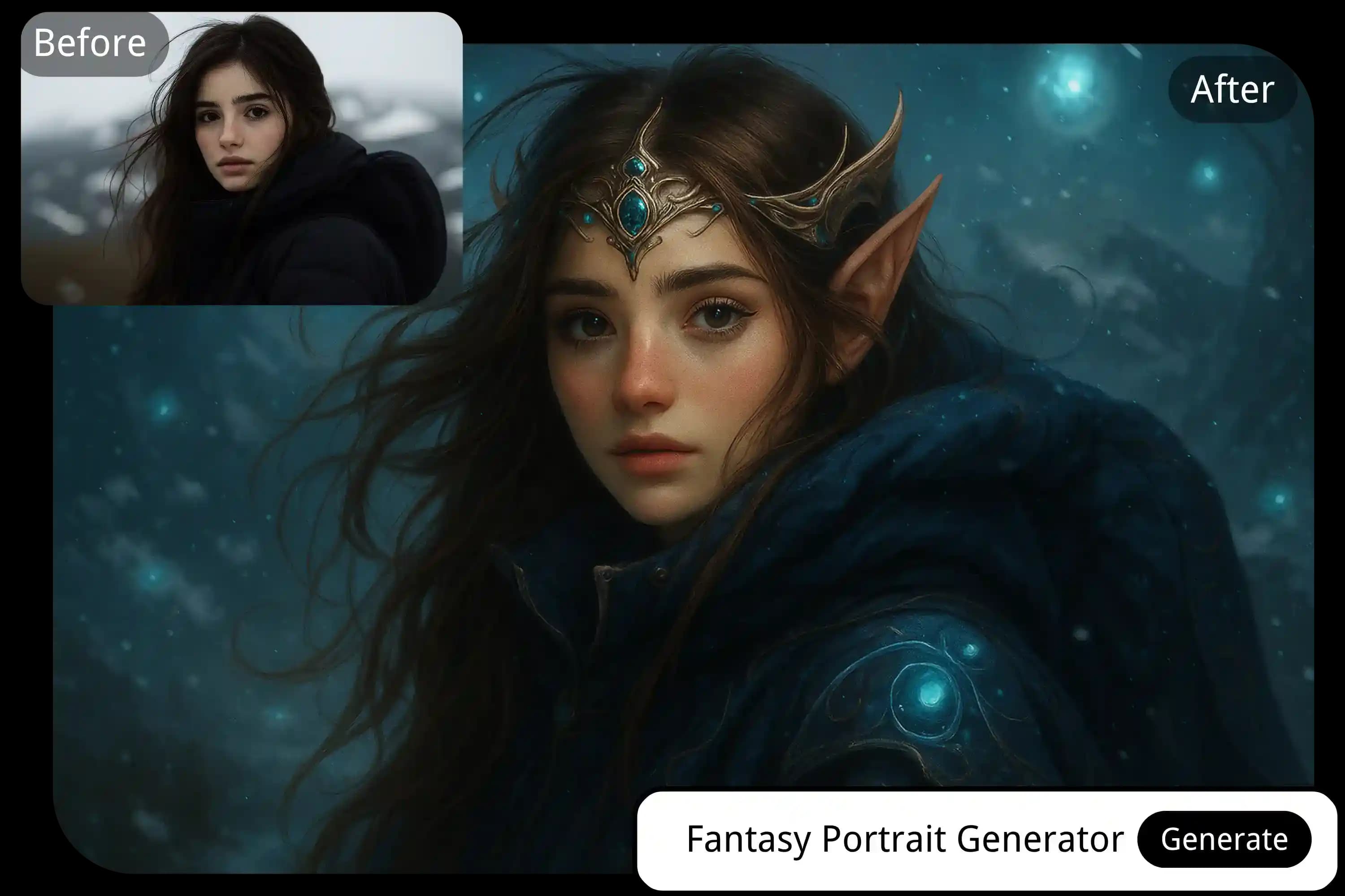 Photo-to-Fantasy AI Portrait Transformation