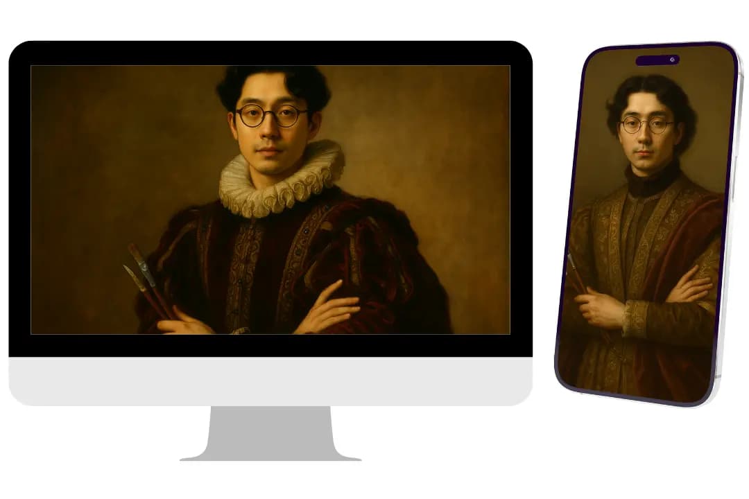 Enhance Your Portfolio with AI Renaissance Art for Desktop and Mobile