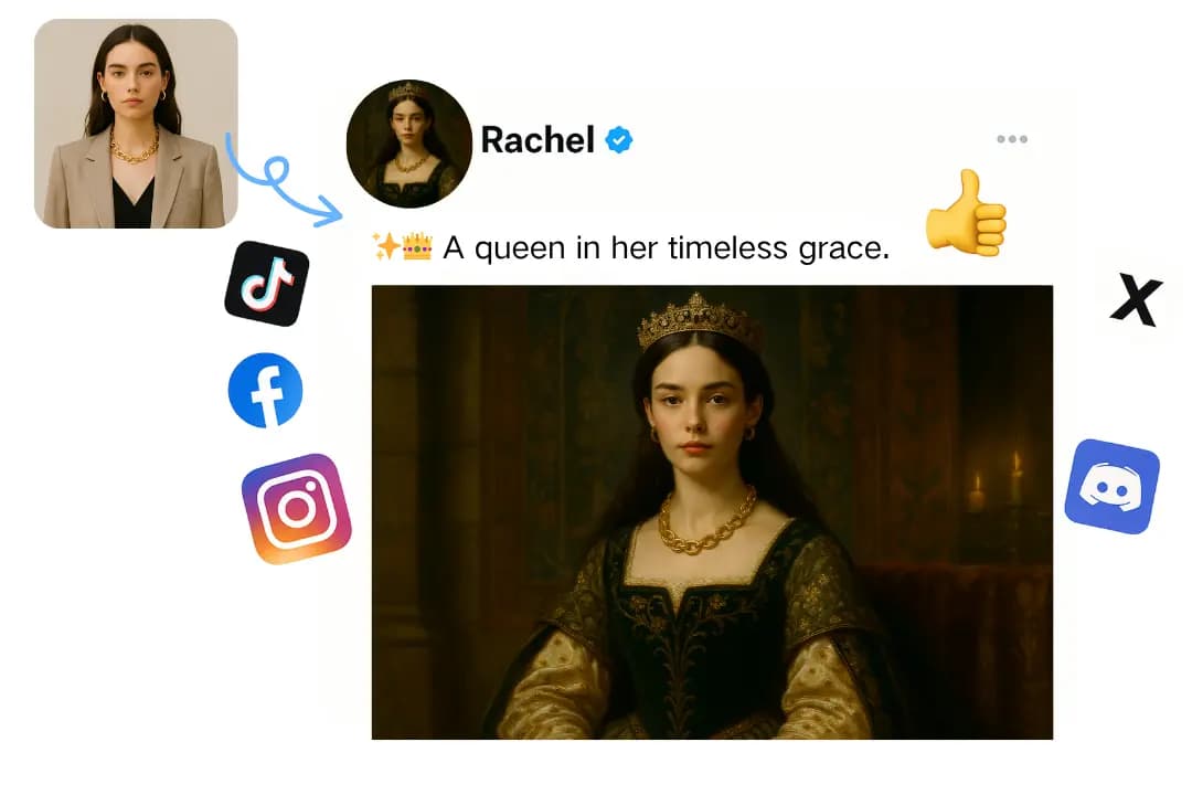 Turn Your Selfie into a Medieval Avatar for Social Media