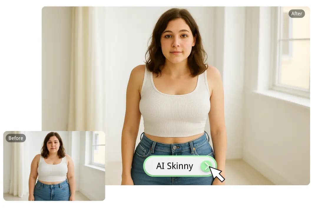 One-Click AI Skinny Filter for Effortless Slimming