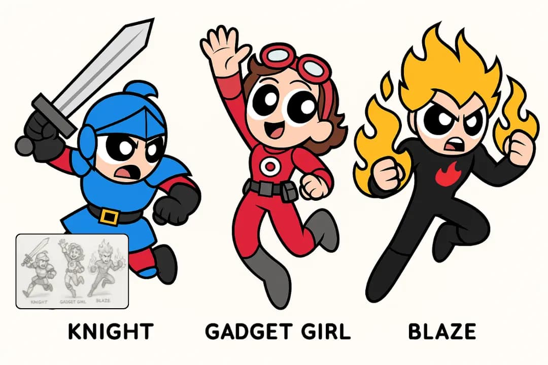 High-Quality Powerpuff Girls Image Creation for Creative Projects