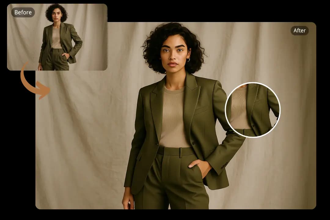 Remove Wrinkles from Photo with One-Click Precision for Clothing Crease Elimination