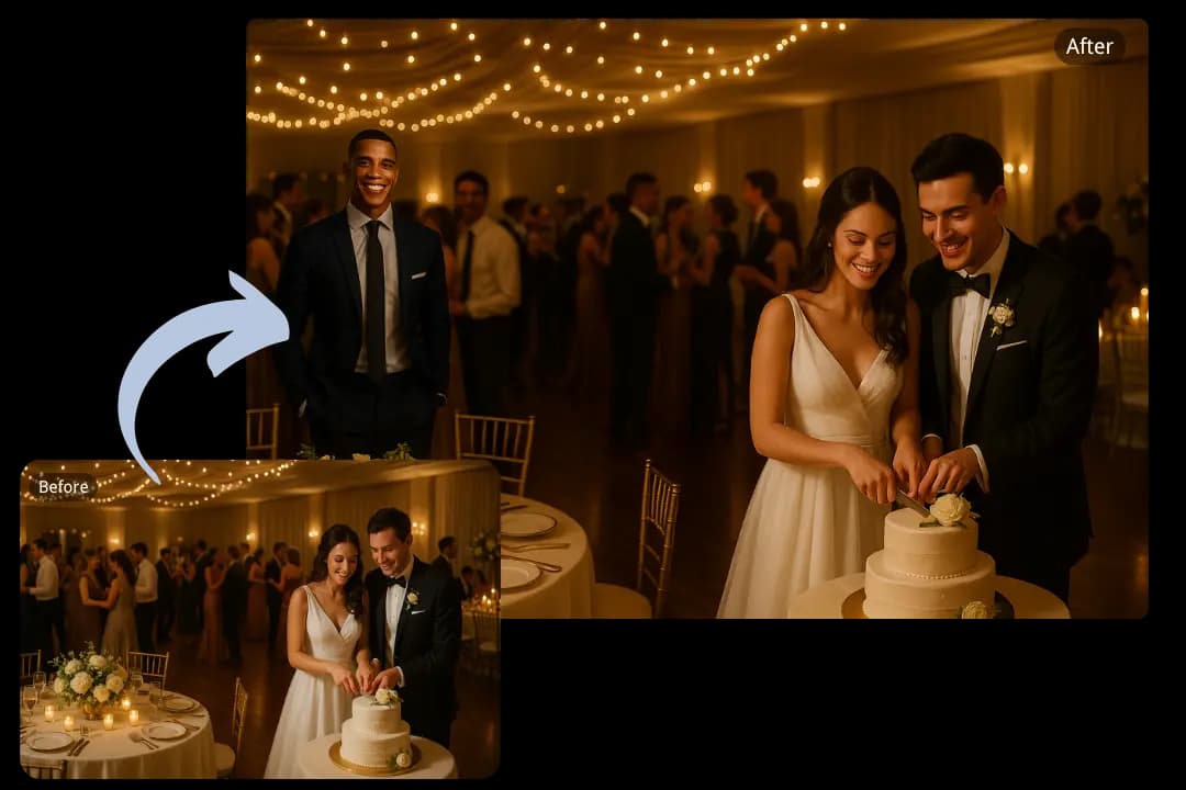 Craft Event Snapshots by Adding Person to Photo