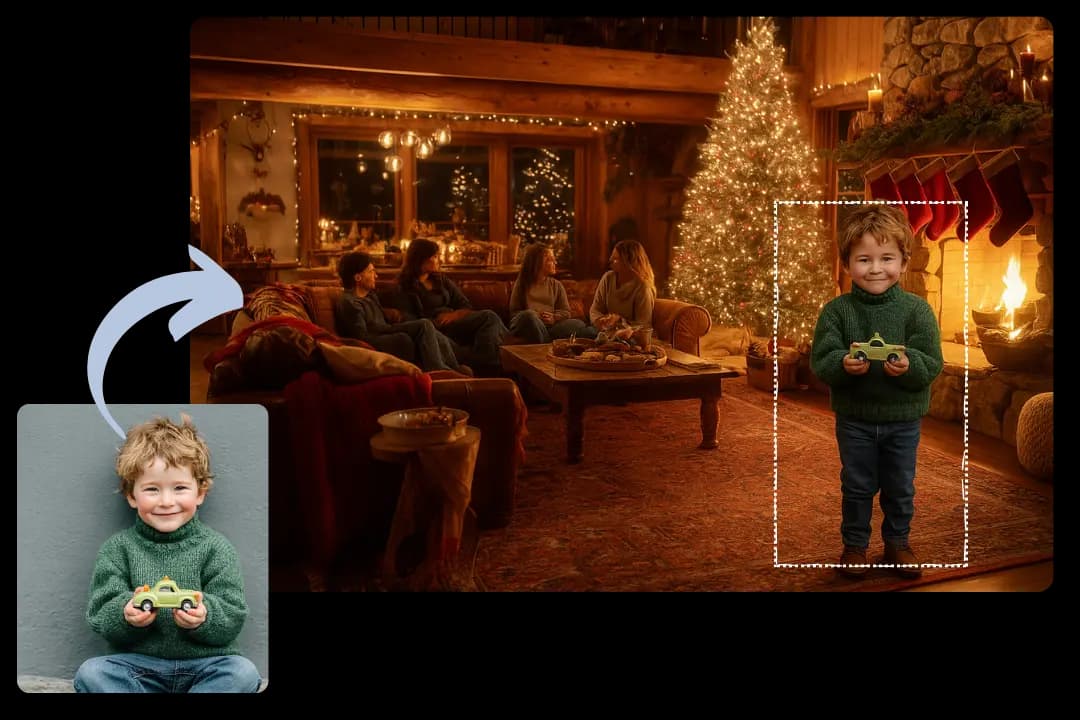 Enhance Photos with Added Person for Keepsakes